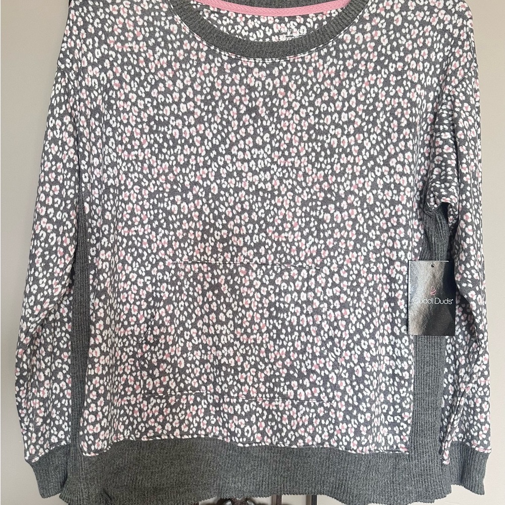 Cuddl Duds Pajama Set with floral print NWT Women’s loungewear